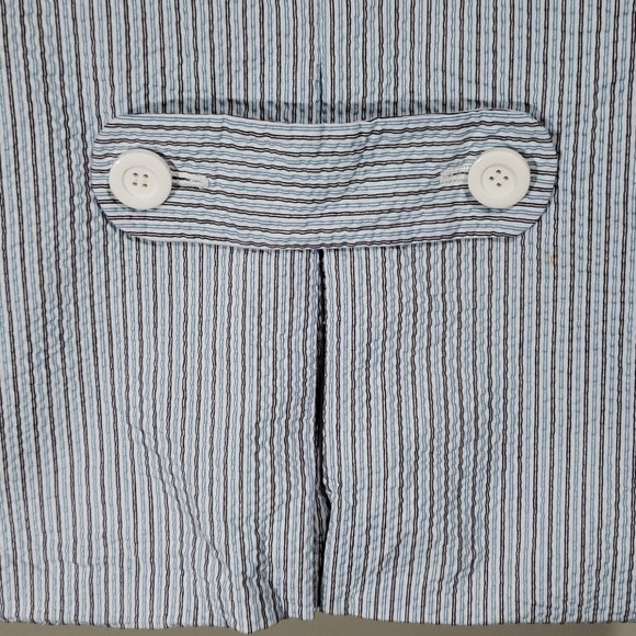 JUDITH HART- Seersucker Blue Blazer/ Jacket, Sz 8 - Picture 5 of 8